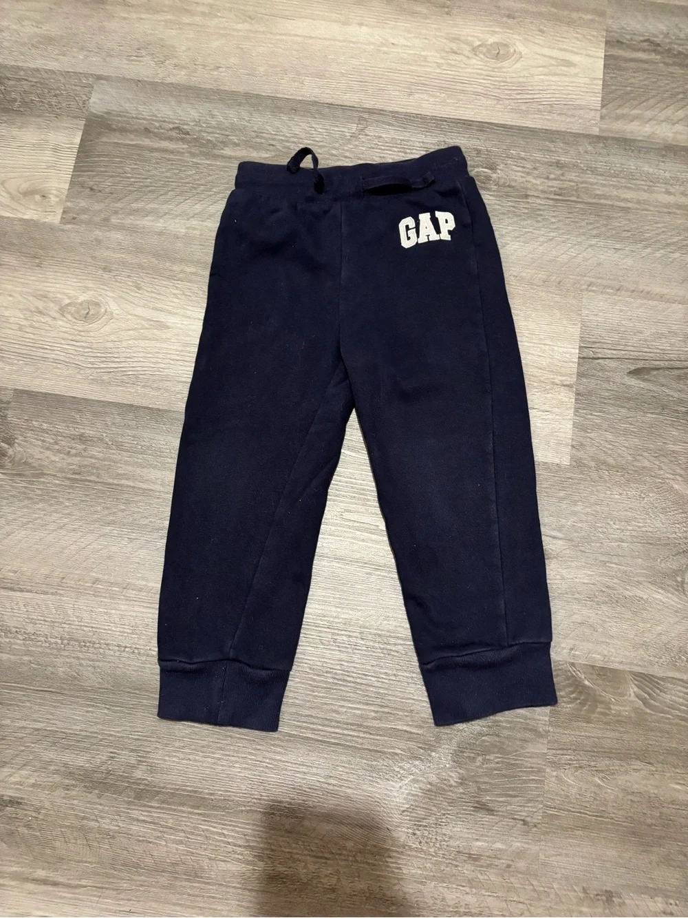 GAP Navy Hoodie & Joggers Set with White Logo Outfit size 4T / 4